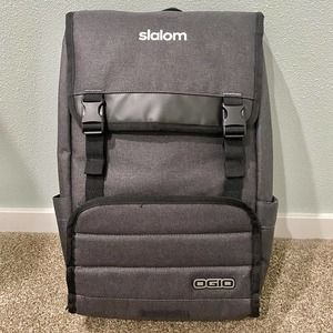 OGIO Apex Rucksack 17" Computer Laptop Backpack Heather Grey Slalom Logo